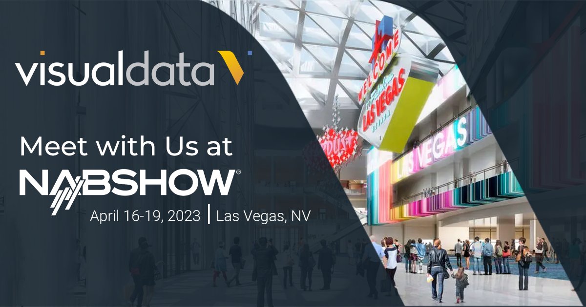 wearevisualdata's tweet photo. @NABShow  is just under a month away &amp; we're getting ready to meet with industry professionals from all around the world. 

Please reach out to set up a meeting - https://t.co/7TPyTSjYla

#WeAreVisualData #VisualData #nabshow #nabshow2023 #nabshow100 https://t.co/3QFjnfkkbe