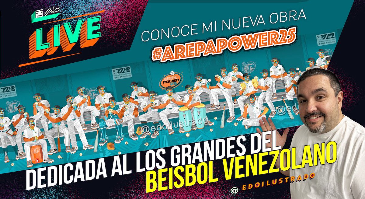 #NuevoVideo 

Comparto con ustedes una tertulia de lujo que tuvimos para elegir al top 25 del béisbol venezolano #ArepaPower25 

Me acompañaron <a href="/porlagoma/">Mari Montes 🇻🇪🫓🥭✏️🐾 ⚾️🏳️‍🌈</a> <a href="/arreazaortega/">Fernando Arreaza Ortega</a> <a href="/renerincon/">René Rincón</a> <a href="/sanabriart_/">Ricardo Sanabria</a> e <a href="/IvanGonRom/">Iván González Romero</a> 

Pasen y suscríbanse:
youtu.be/74xFH1HbJ10