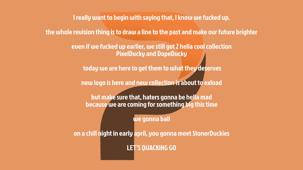 Revision &amp; StonerDuckies

A journey to the brighter future.

1/ 🧵