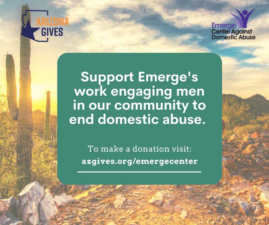 There are many ways that you can support Emerge on Arizona Gives Day: 

✅ Giving early, starting March 15: azgives.org/emergecenter 

✅ Creating and sharing a fundraising page.  

✅ Spreading the word to family and friends on social media pages.