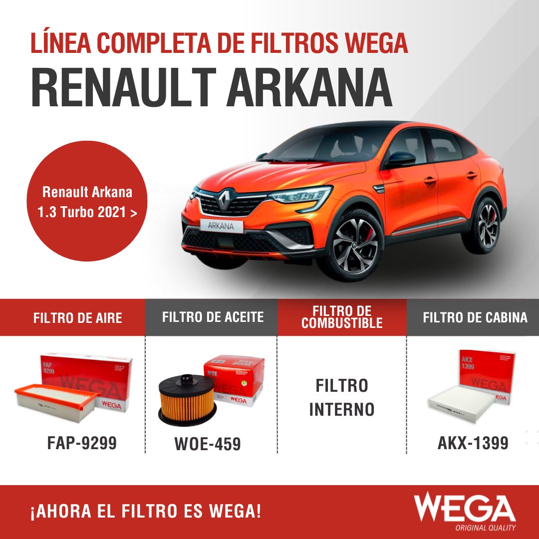 wegaparaguay's tweet photo. Para su estilo elegante, fluido y robusto con un diseño único. ⚡Te presentamos la línea completa de filtros WEGA para el Renault Arkana.

🔗 https://t.co/V77lDAHFTh
📞 021 671900 https://t.co/ZXPmcOnyPA