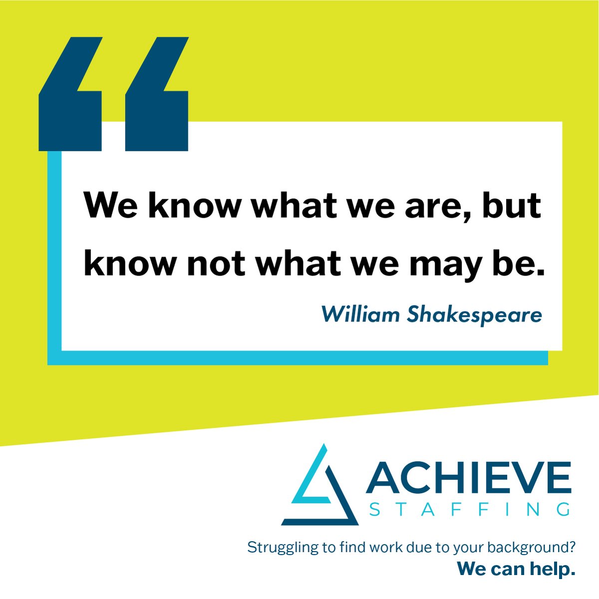 AchieveStaffing's tweet photo. We understand that bouncing back may seem impossible, but YOU can do it! If you’re looking for 2nd chance call or text us at 216-282-7335 or visit https://t.co/DOTHv5COAf https://t.co/Q3tEIvQqFS