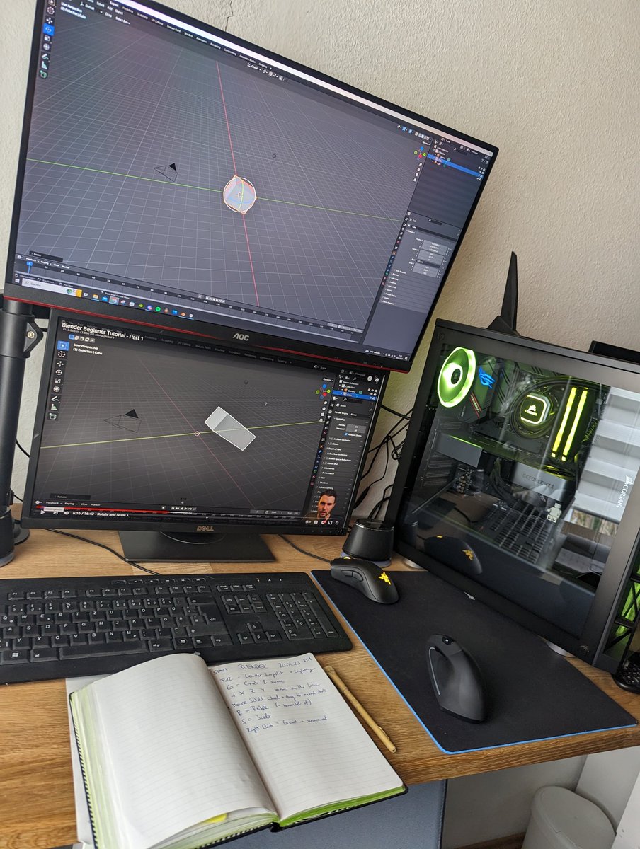 Yes. Im down on my NFT investments,I have three options now:

- sell everything and swallow the loss
- hold and hope for the best
- invest in myself, learn new skills and use all those great opportunities that come with web3! 

I take option 3! optimized my setup for learning 3D!