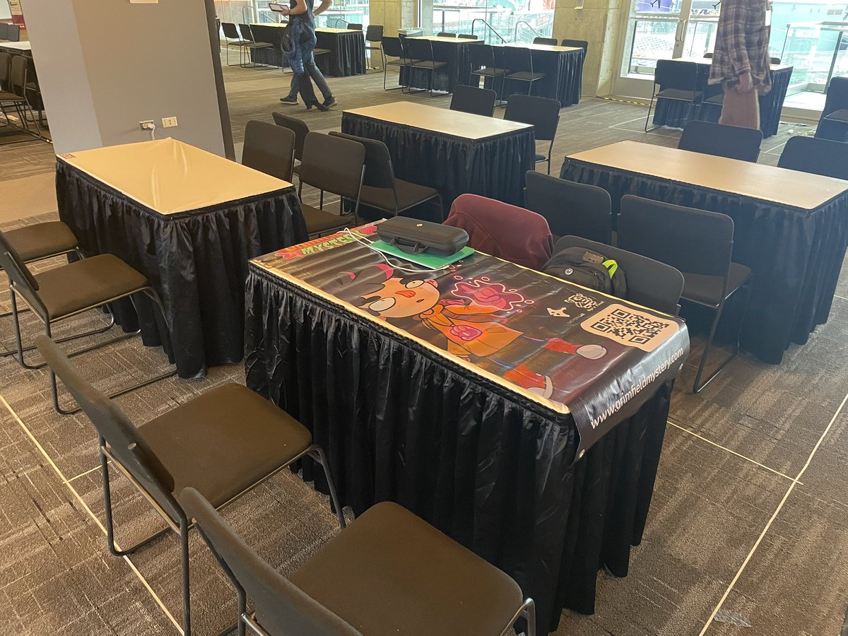 OgrePixel's tweet image. We are in #GameConnection! Setting up everything! #GrimfieldMystery is nominated to the Awards! ✌️We will be at booth 325!