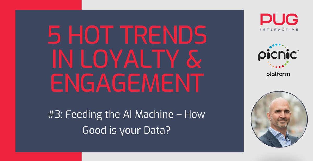 SBocska's tweet photo. Continuing "5 Hot Trends" in Loyalty &amp; Engagement series.

Trend #3: Feeding the AI Machine -- How Good is your Data? 1/8

#loyaltyprograms #engagement #CRM  #customerexperience https://t.co/XBbqKUQ5ID