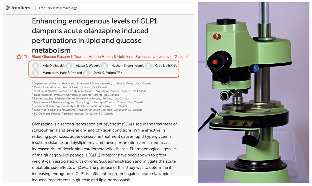 HHNS at UofG (@uofg_hhns) on Twitter photo 📢PUBLISHED!
🗞️Frontiers in Pharmacology
💊Treatment Alleviates Metabolic Side Effects of #Olanzapine!
🔎uoguel.ph/ea06w
🎓Kyle Medak, PhD Student <a href="/UofG_HHNS/">HHNS at UofG</a>!
🔬Prof. David Wright's Lab Team <a href="/UofGResearch/">UofGResearch</a>!
🔗meddlab.weebly.com
🏛️#UofG #UofGCBS
🍭#Hyperglycemia 📢PUBLISHED!
🗞️Frontiers in Pharmacology
💊Treatment Alleviates Metabolic Side Effects of #Olanzapine!
🔎uoguel.ph/ea06w
🎓Kyle Medak, PhD Student <a href="/UofG_HHNS/">HHNS at UofG</a>!
🔬Prof. David Wright's Lab Team <a href="/UofGResearch/">UofGResearch</a>!
🔗meddlab.weebly.com
🏛️#UofG #UofGCBS
🍭#Hyperglycemia