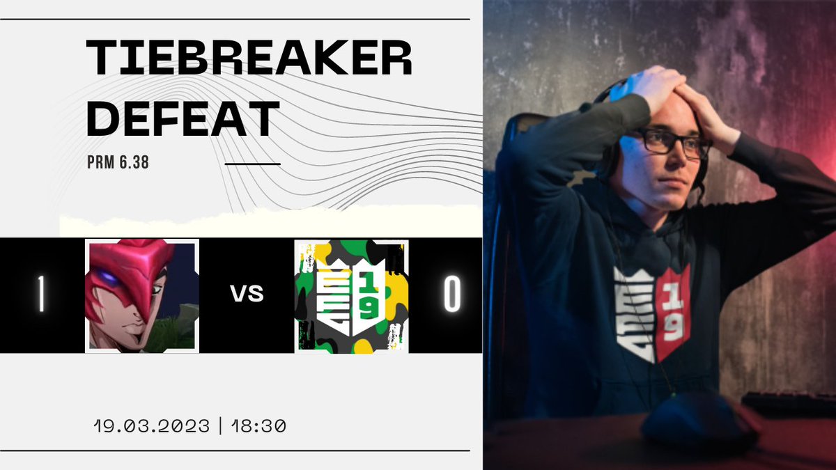 Leider haben wir den Aufstieg in die Div 5 im Tiebreaker verpasst, aber keine Sorge, die Div 5, sichern wir uns in der Kali ;)

Hier noch mal die Highlights aus dem Tiebreaker Match:
youtube.com/watch?v=cQVOo0…

Danke an Demoted Pinguins 😘

Unsere Partner:
<a href="/Mojokaii1/">Mojokaii</a> 
@GardenOlson
