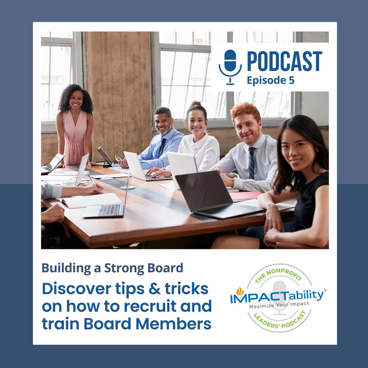 Impactability_'s tweet image. Once you’ve found the right Board, what is the best way to train them? We’ll give you strategies and tips on how to build a passionate nonprofit Board! 

Apple Podcasts- bit.ly/3Z1APyv
Google Podcasts- bit.ly/3n4pPDg

#IMPACTability #SoukupStrategicSolutions