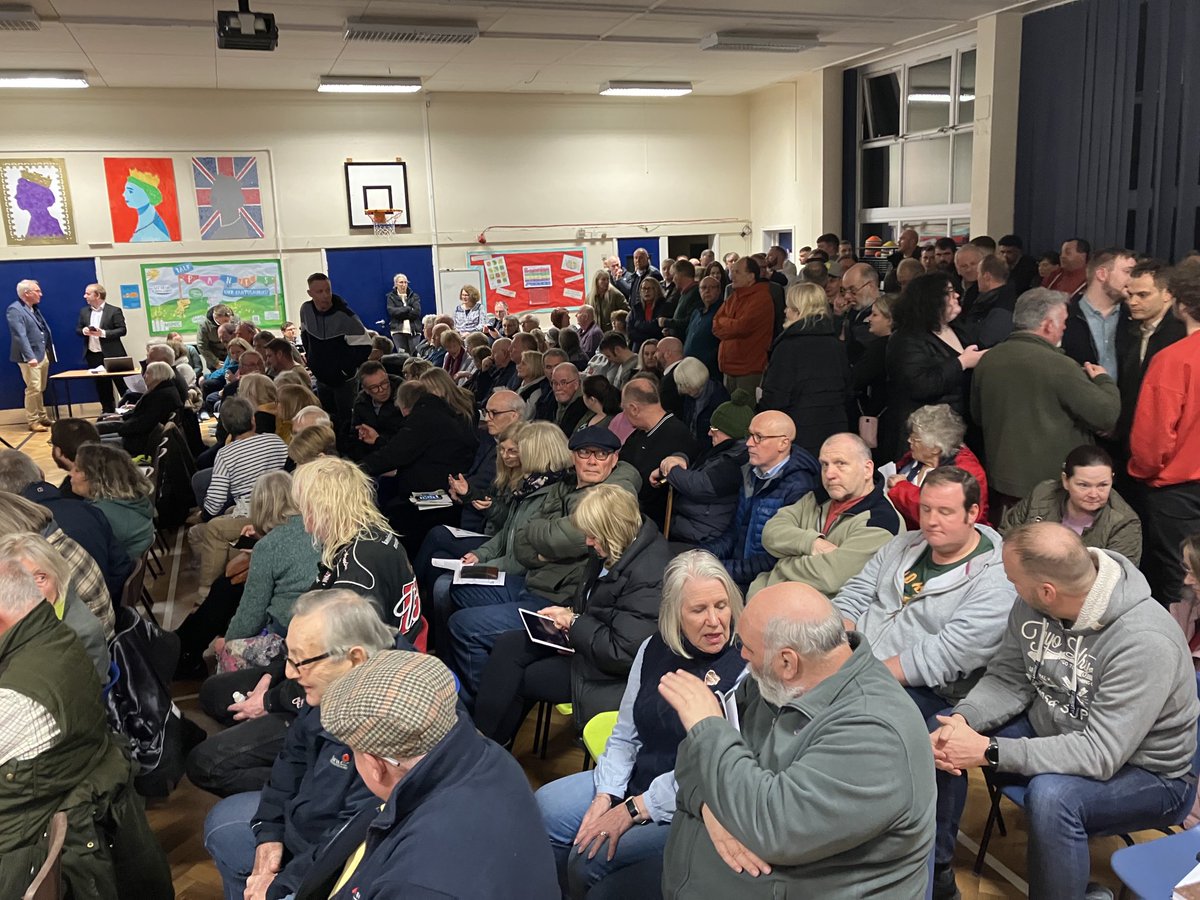 Martin Fisher (@martinfisheritv) on Twitter photo It’s a packed public meeting to discuss plans to house asylum seekers at RAF Scampton. The room’s capacity has been reached forcing some to stand outside.<a href="/itvcalendar/">ITV News Calendar</a> It’s a packed public meeting to discuss plans to house asylum seekers at RAF Scampton. The room’s capacity has been reached forcing some to stand outside.<a href="/itvcalendar/">ITV News Calendar</a>