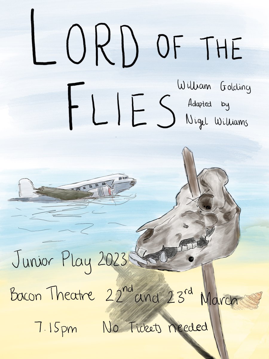 Crash landing in the @bacontheatre this week! Lower school production of Lord of the Flies - Wed 22nd &amp; Thurs 23rd March at 7.15pm! #deanclosedrama #deanclosecreative