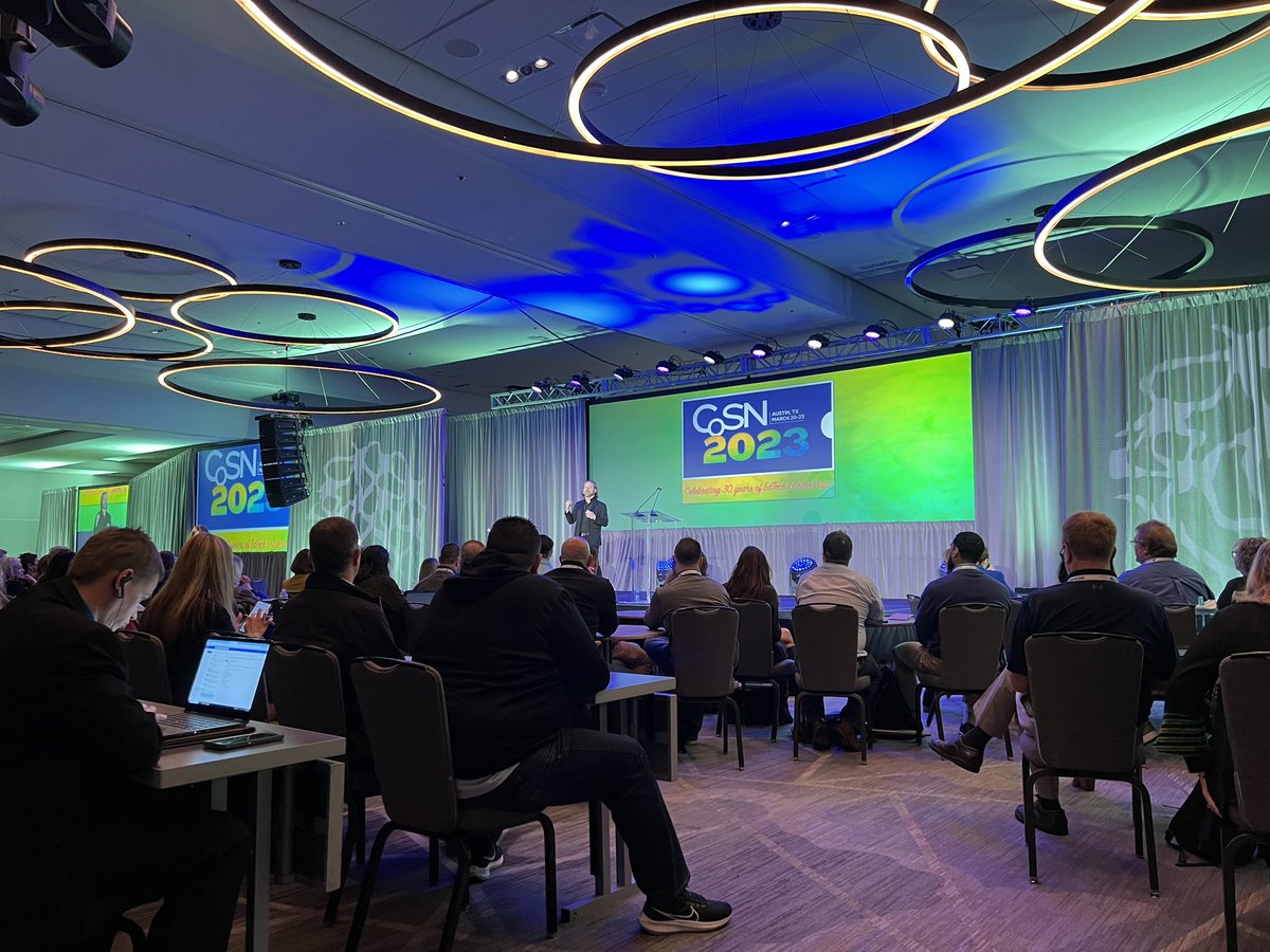 kipglazer's tweet photo. Having fun with @virtual_judi &amp; @pati_ru at #cosn2023! https://t.co/Yq31iDhRtw
