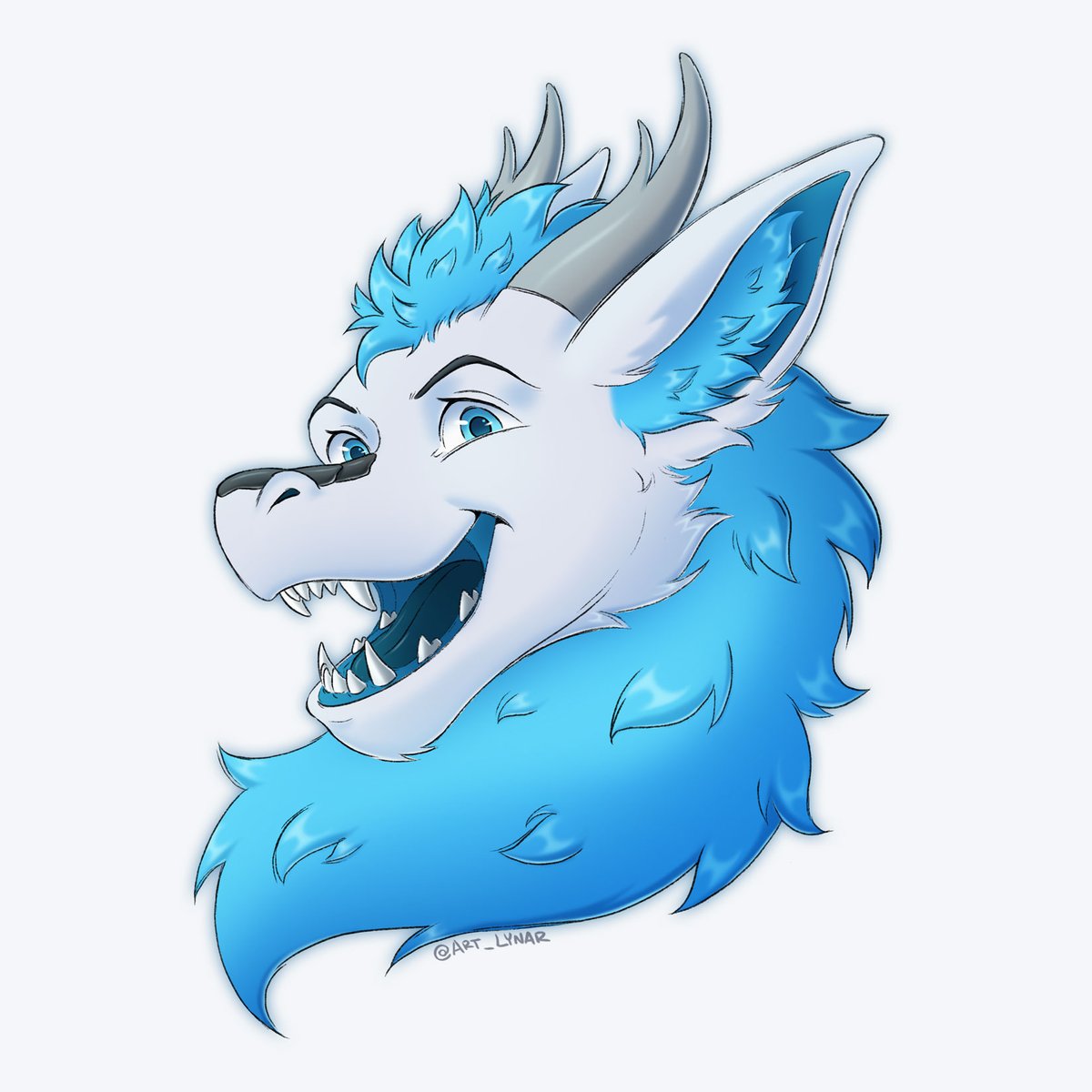 ArtLynar's tweet image. Handsome fluffy dragon for @shereth !! Loved drawing this 💕