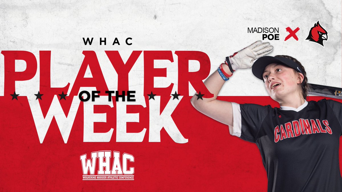CUAACardinals's tweet photo. 🥎🚨PLAYER OF THE WEEK🚨🥎

@CUAA_Softball's Poe earns WHAC Player of the Week

📰: https://t.co/xjTl6DKfYN https://t.co/qQu6PBx72f