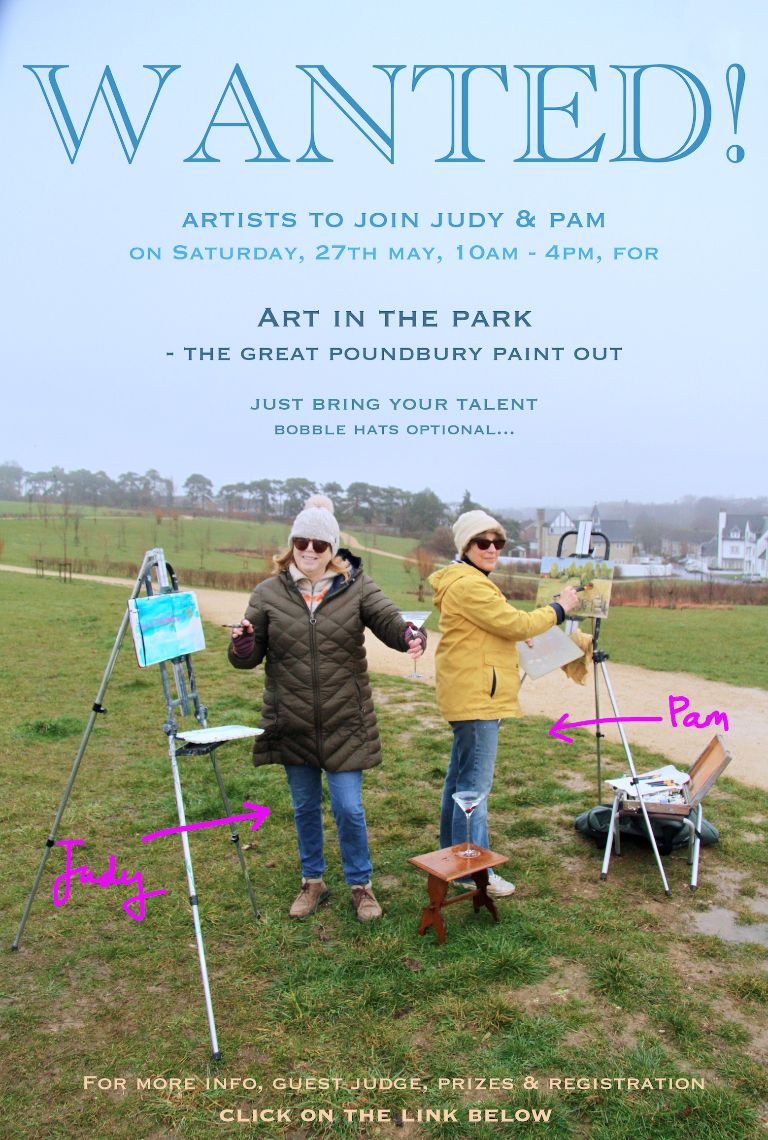 Join us at our Summer Event. En plein Air painting, judged by Finn Campbell - Notman <a href="/SkyArts/">Sky Arts Awards</a> Landscape Artist of the Year 2023.
Register at 
artinpoundbury.co.uk