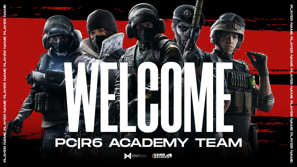 Guten Abend Community, 

heute stellen wir euch unser neues PC|R6 Siege Academy Team vor. 
 
BIG WELCOME TO
 
<a href="/ryuluyr/">Ryu35</a> (Coach) 🗒️
@raypz_r6 (Captain) 🔫
@modde_r6 🔫
@Dashfire_R6 🔫
<a href="/NikurasuR6/">Nikurasu</a> 🔫
<a href="/xh4lFx/">PBX h4lF</a> 🔫

Wir freuen uns auf die gemeinsame Zeit.

#PBXFORTHEWIN 👑