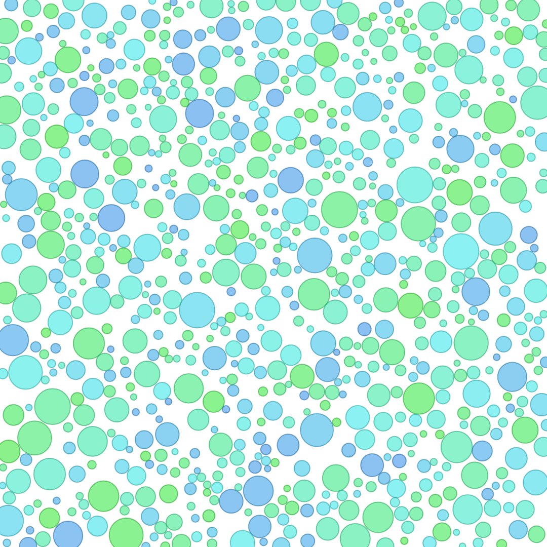 WheelladyM's tweet image. Day 27. #100daysofCode. Made a algorithm so that 2000 circles be displayed with overlapping. #algoritmicart