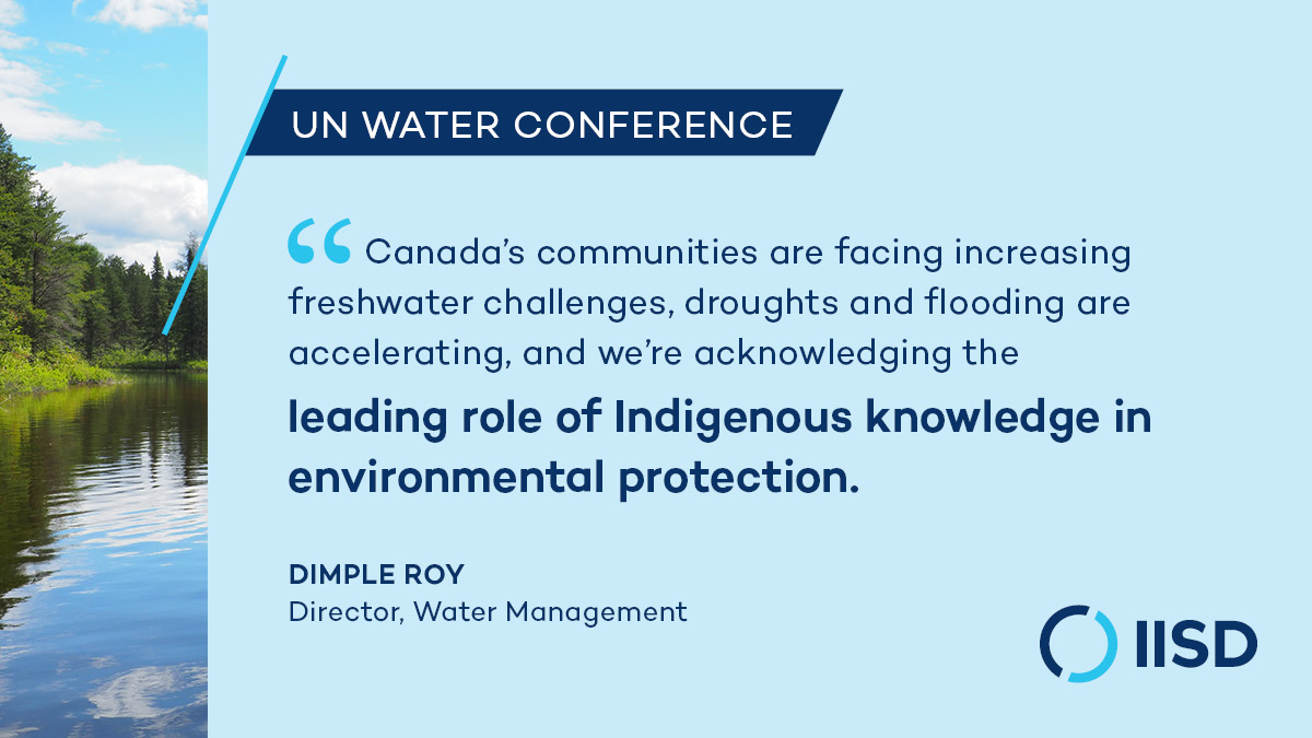 IISD Experimental Lakes Area (@iisd_ela) on Twitter photo It's almost #WorldWaterDay, and the kick off of the UN #WaterAction conference.
Our very own <a href="/D_Roy_Water/">Dimple Roy</a> explains the backdrop for Canada as we head into the next few critical days... It's almost #WorldWaterDay, and the kick off of the UN #WaterAction conference.
Our very own <a href="/D_Roy_Water/">Dimple Roy</a> explains the backdrop for Canada as we head into the next few critical days...