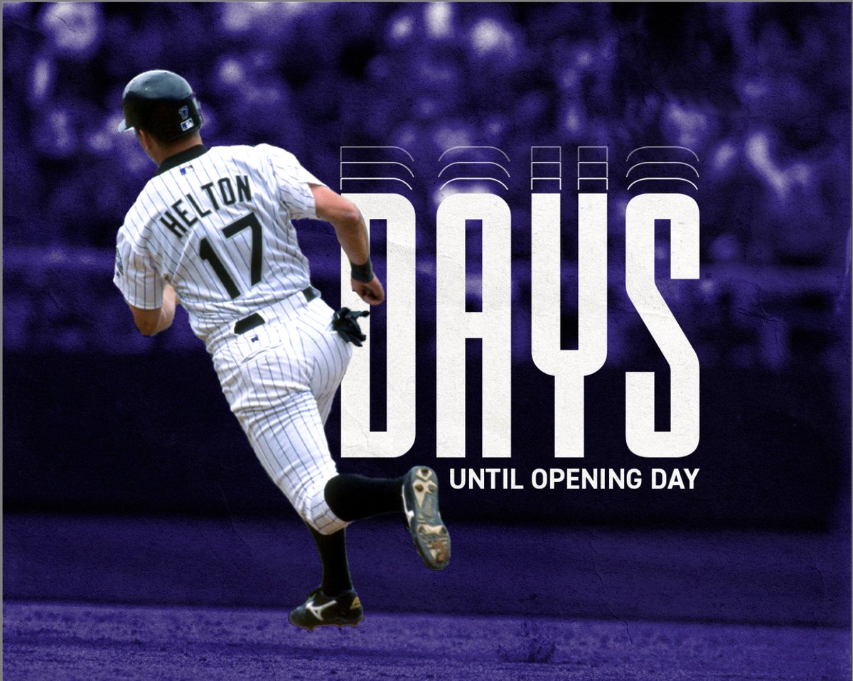 Rockies's tweet photo. 1⃣7⃣ 'til baseball at Coors

https://t.co/vwNVCiBM4A https://t.co/tEPMLQjZPN