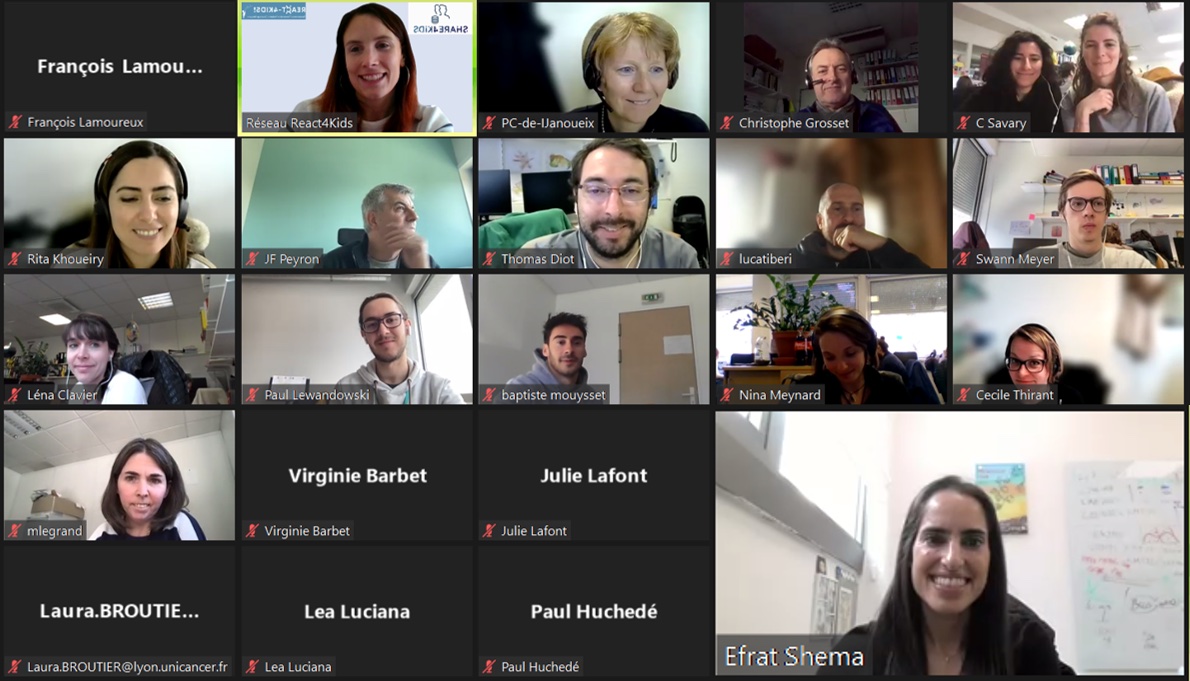 React4Kids's tweet photo. Le réseau continue de s'ouvrir à l'international avec 2 présentations de haute volée délivrées par @ShemaEfrat 🇮🇱et @SantagataLab🇺🇸sur le développement de technologies innovantes pour aider au diagnostic des cancers et mieux comprendre la biologie cellulaire. Superbes travaux! https://t.co/iIdxjpI93Y