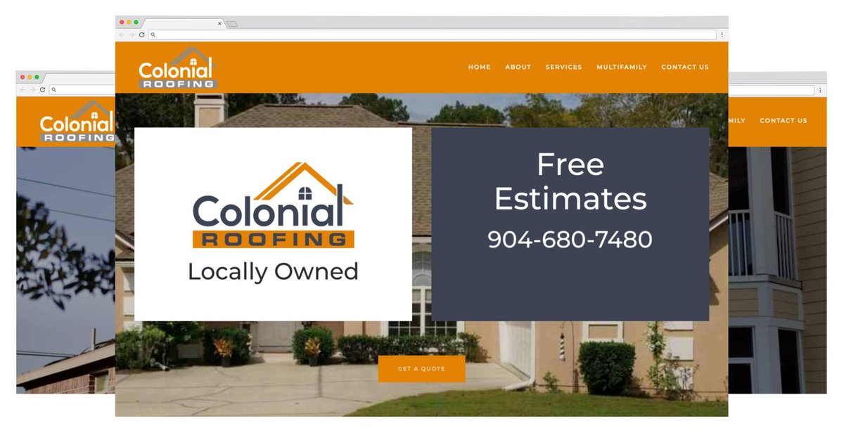 OneEightyDig's tweet photo. Colonial Roofing came to us looking for a #website that would keep things on-brand &amp; feature the types of roofing they do, as well as highlight their trusted reputation in the industry &amp; be optimized for search. We delivered all these things &amp; more!
https://t.co/DewKTjnI8p https://t.co/kGAb4YVP8k