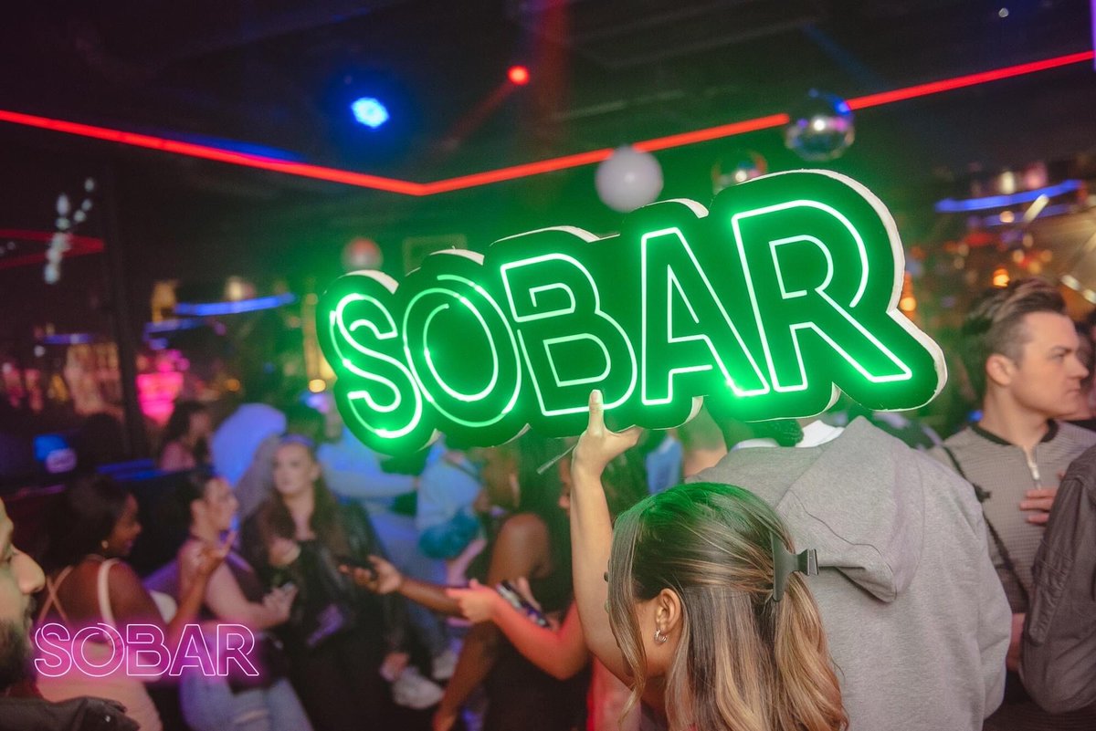 SobarUK's tweet photo. Here to another amazing weekend down at Sobar!🎉

All photos from the weekend are now up on our Facebook page ! 👀

Every Friday &amp; Saturday! Tickets available through link 
in the bio! 🎟️
Message us for all VIP BOOKINGS! 🍾 https://t.co/2BrVHLeHic