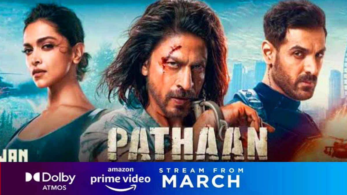 #Pathan Streaming on March 22nd @PrimeVideoIN 

Tamil - Telugu - Hindi Languages 

Biggest blockbuster movie 2023 💥💥💥

#ShahRukhKhan - #DeepikaPadukone - #JohnAbraham 

#PathanOnPrime #pathanott