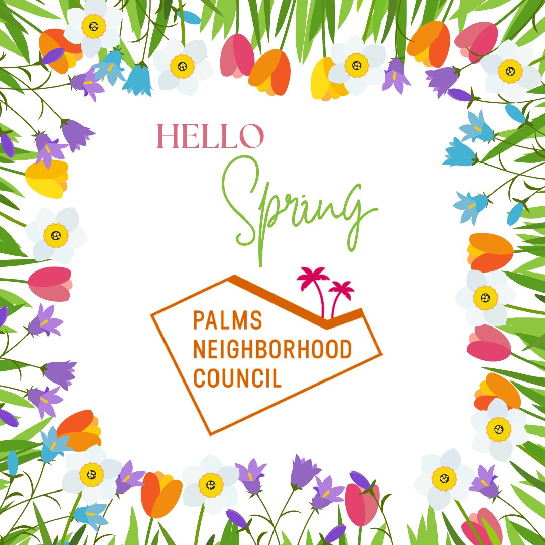 PalmsNC's tweet photo. The PalmsNC welcomes in the Spring Season. It's a time of rejuvenation, renewal, and elections!! Vote March 26th from 10 am - 4 pm. at the Iman Center, 3376 Motor Ave, 90034. Visit https://t.co/gXlQLTsJyh for more election info #HelloSpring #PalmsNC #Elections #PalmsVotes https://t.co/COCy2gjBlC