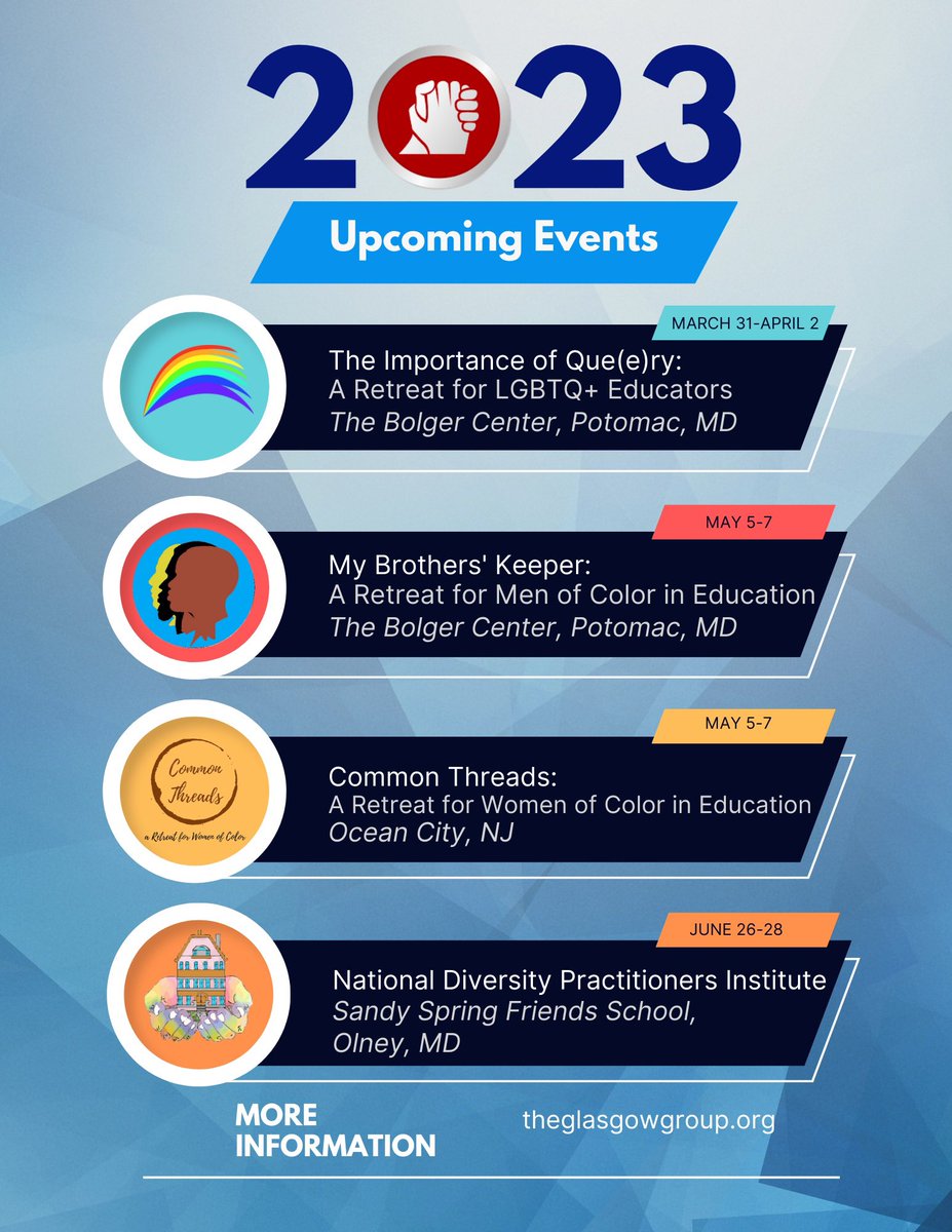 There is still time to register for all of the Glasgow Group offerings! First up is Que(e)ry the weekend of March 31-April 2! Register today!

theglasgowgroup.org/conferences--i…