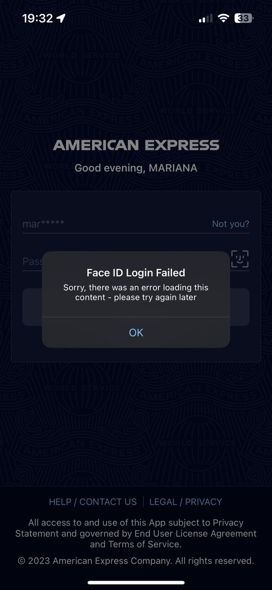MariVMarquezL's tweet photo. @AskAmexUK  unable to access Amex app today, is there any maintenance with the app? https://t.co/7tSHdvK2om