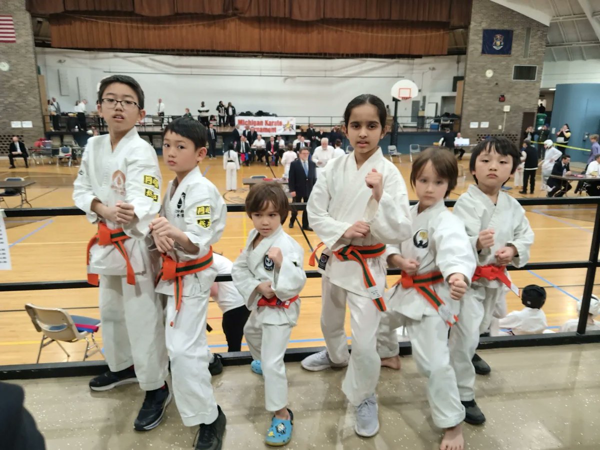 Great job our little warriors !!!
6 competitors they won 🥇🥇🥇🥇🥇🥇6 first places including team Kata and 🥉4 third places in Michigan karate Tournament 2023.
Arya Godase
Ayanosuke Ihara
Harold Dobbs
Junius Dobbs
Keinosuke Ihara
Ritsuki Onimaru
#karatewadomichigan #novimichigan