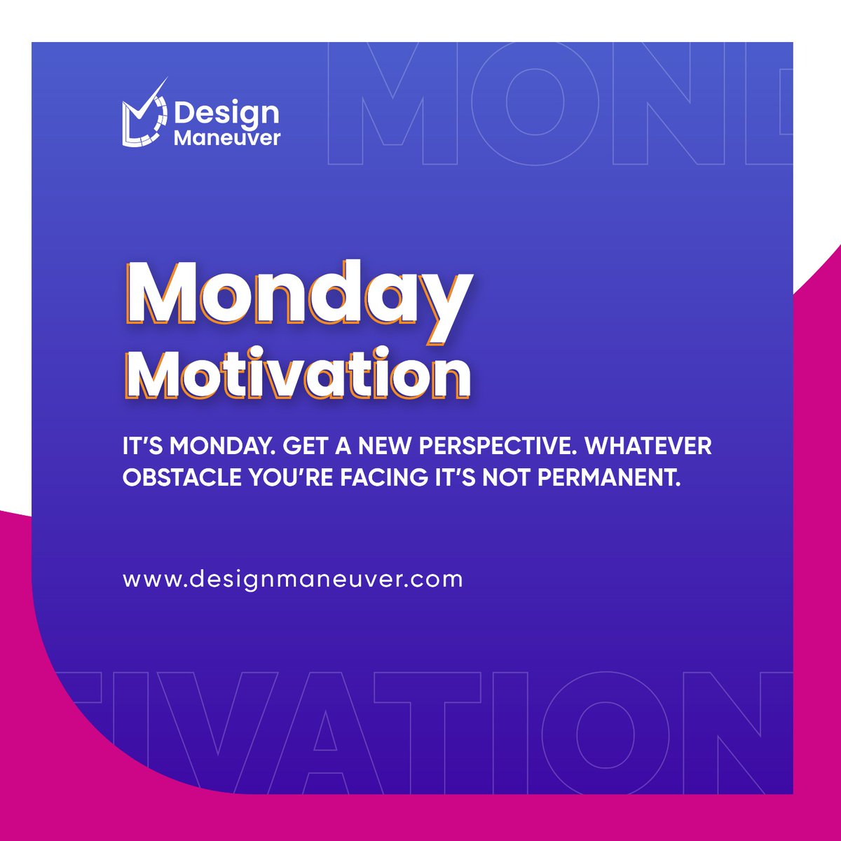 DesignManeuver's tweet photo. Monday Motivation!

 #mondaymotivation #mondayvibes #designmaneuver https://t.co/08mu8x1qzm