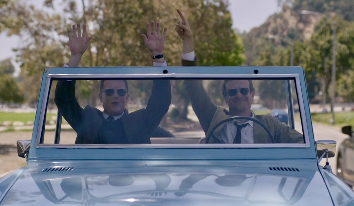 mattknudsen's tweet photo. This week on Shrinking, Jimmy and Steven are literally on the road to recovery. Only one new episode left in season 1 so break down, breakthrough and watch it on @AppleTV before the season finale!
#shrinking #jasonsegel #harrisonford #billlawrence #episode9 #rosebowl #dumpandrun https://t.co/8pP8svL6SF
