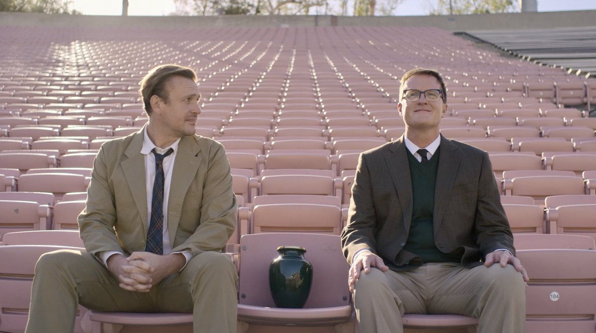 mattknudsen's tweet photo. This week on Shrinking, Jimmy and Steven are literally on the road to recovery. Only one new episode left in season 1 so break down, breakthrough and watch it on @AppleTV before the season finale!
#shrinking #jasonsegel #harrisonford #billlawrence #episode9 #rosebowl #dumpandrun https://t.co/8pP8svL6SF