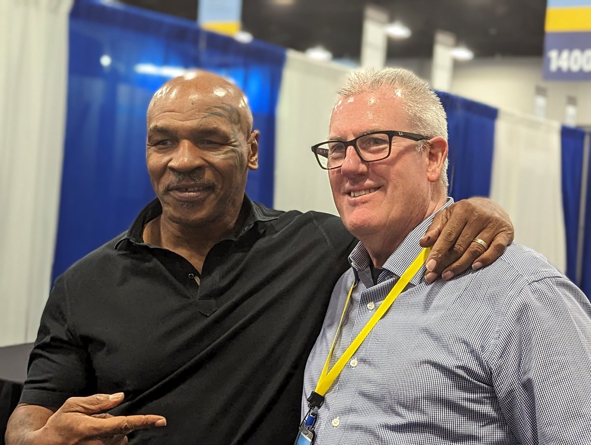Iron Mike at the Expo   #PLRB #ClaimsConference2023 #YourClaimsStory #WhoSaysInsuranceisBoring