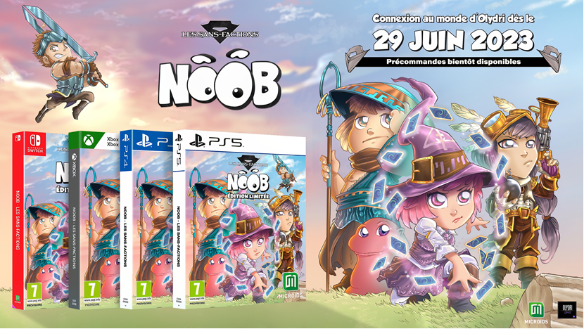 Microids_off's tweet photo. Appel à tous les fans de RPG ! ⚔️

Le jeu vidéo NOOB - Les Sans-Factions sortira en physique et digital sur PS4, PS5, Xbox One, Xbox Series X|S, Nintendo Switch et en digital sur PC le 29 juin 2023 ! 🔥 https://t.co/D8tcDiZ95I

 #NoobRPG https://t.co/4Flql2I0gZ