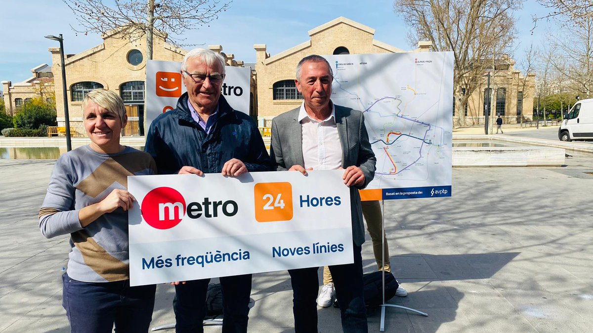 joanbaldovi's tweet photo. @compromis @helioroque_ 🚆 Més línies.
🕒 Més freqüències.
🌜 Servei 24h. els caps de setmana.

+INFO: https://t.co/qmq7RKLUaz https://t.co/aB3MgRALq4