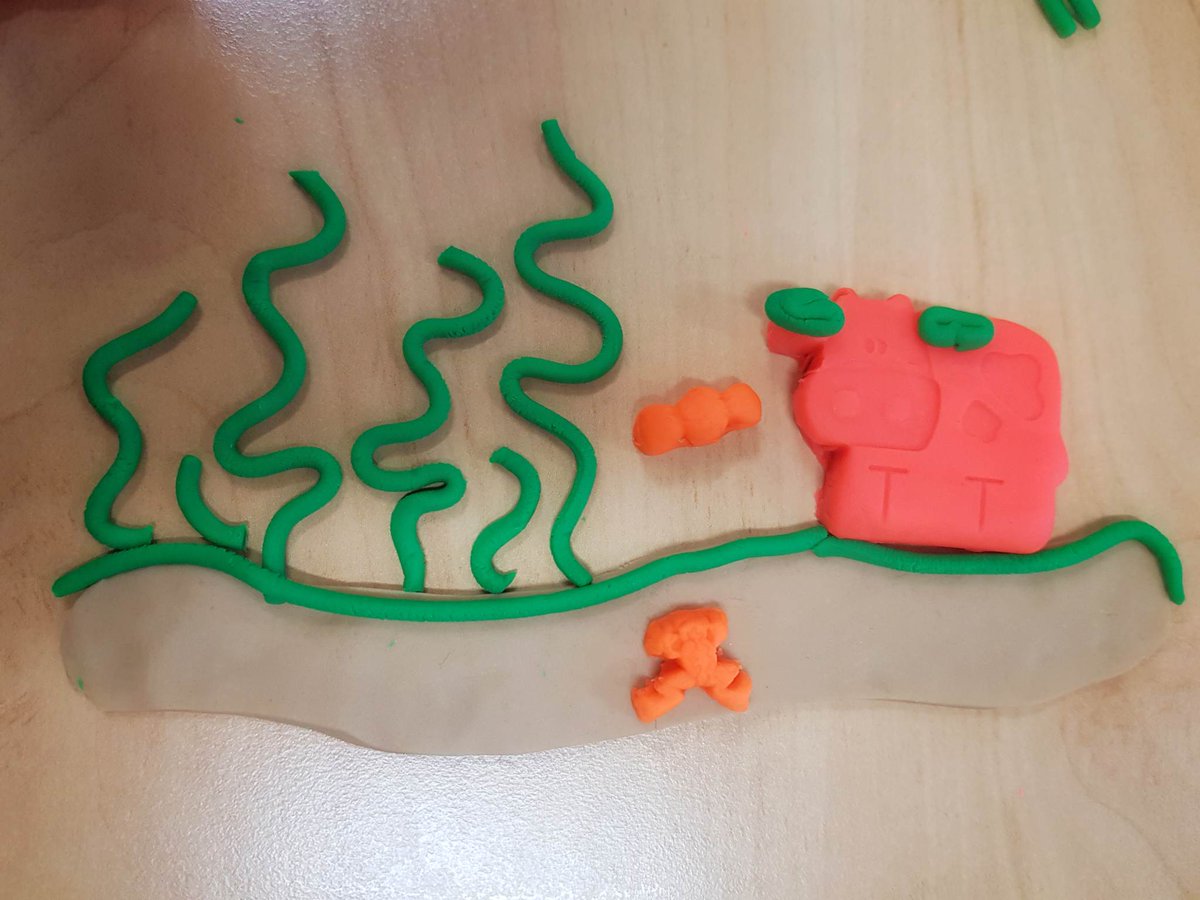 wlv_fseac's tweet photo. 1 week on &amp; we're still playing! Thanks @portiatung for the Playdoh! We've had fun using our imaginations &amp; sharing stories. Here are some of our creations - 'Bob', 'Spaghetti with Tomato &amp; Chocolate Stars', &amp; 'Carl the Underwater Sea Cow'.

Pop in to the hub if you want to play! https://t.co/a0hQVc98MG