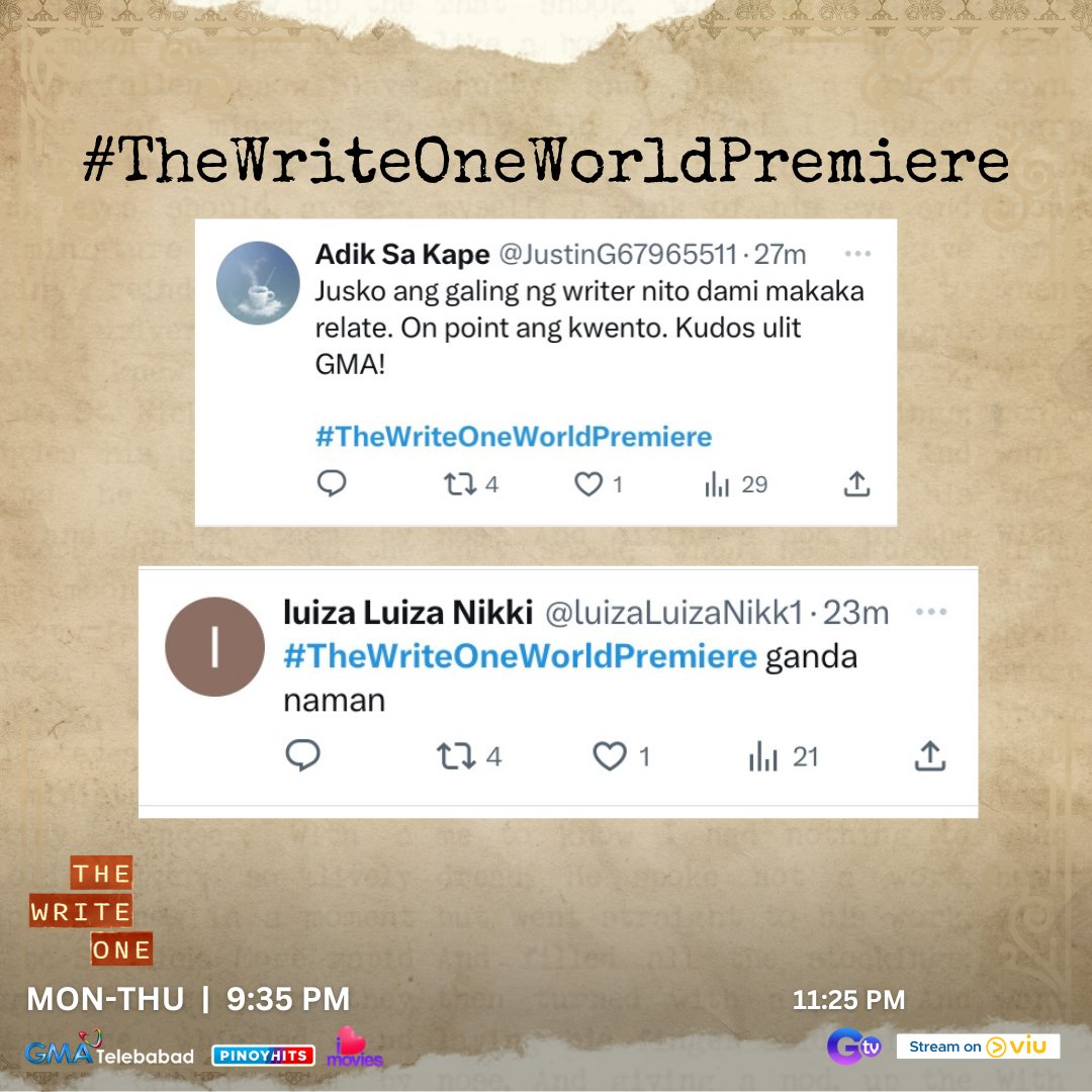 GMA_PA's tweet photo. #TheWriteOneWorldPremiere https://t.co/77WLzR2ZmU