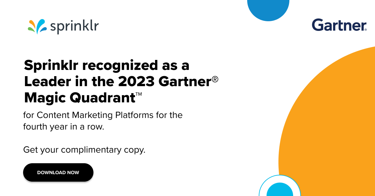 🔥 Impressive: Year four of <a href="/Sprinklr/">Sprinklr</a> being recognized as a Leader in the 2023 <a href="/Gartner/">Darja Gartner</a> Magic Quadrant™ for Content Marketing Platforms. Read the full report for free ➡️ ms.spr.ly/60015NxPU

#UnifiedCXM #Sprinklr