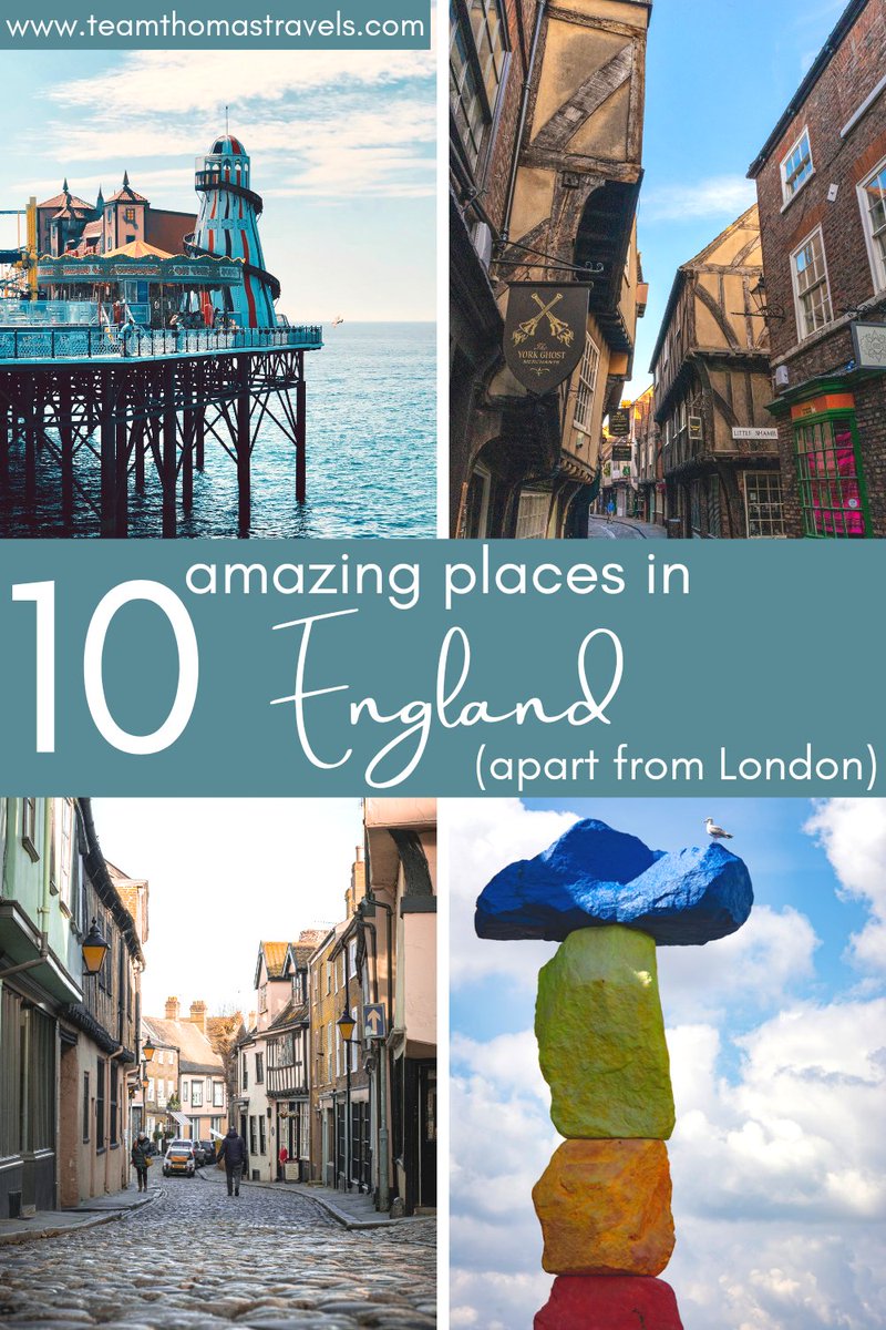 New on the blog for #EnglishTourismWeek23 : 10 amazing places to visit in England that aren't London 🏴󠁧󠁢󠁥󠁮󠁧󠁿 teamthomastravels.com/post/10-amazin… #etw23 #visitengland #visitbritain #beautifultravel #travelblogger @VisitLiverpool @VisitYork @VisitNorwich @CotswoldsInfo @Love_Brighton @VisitEngland