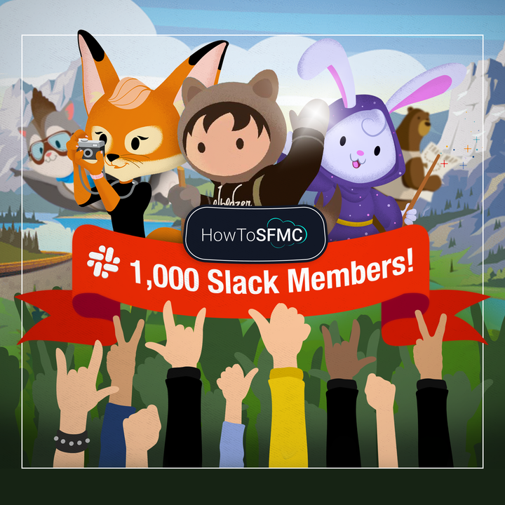 Shoutout to our amazing community for reaching our 1000th member today! We want to thank everyone who contributes!

#HowToSFMC #MarketingCloud #SFMC #TrailblazerCommunity