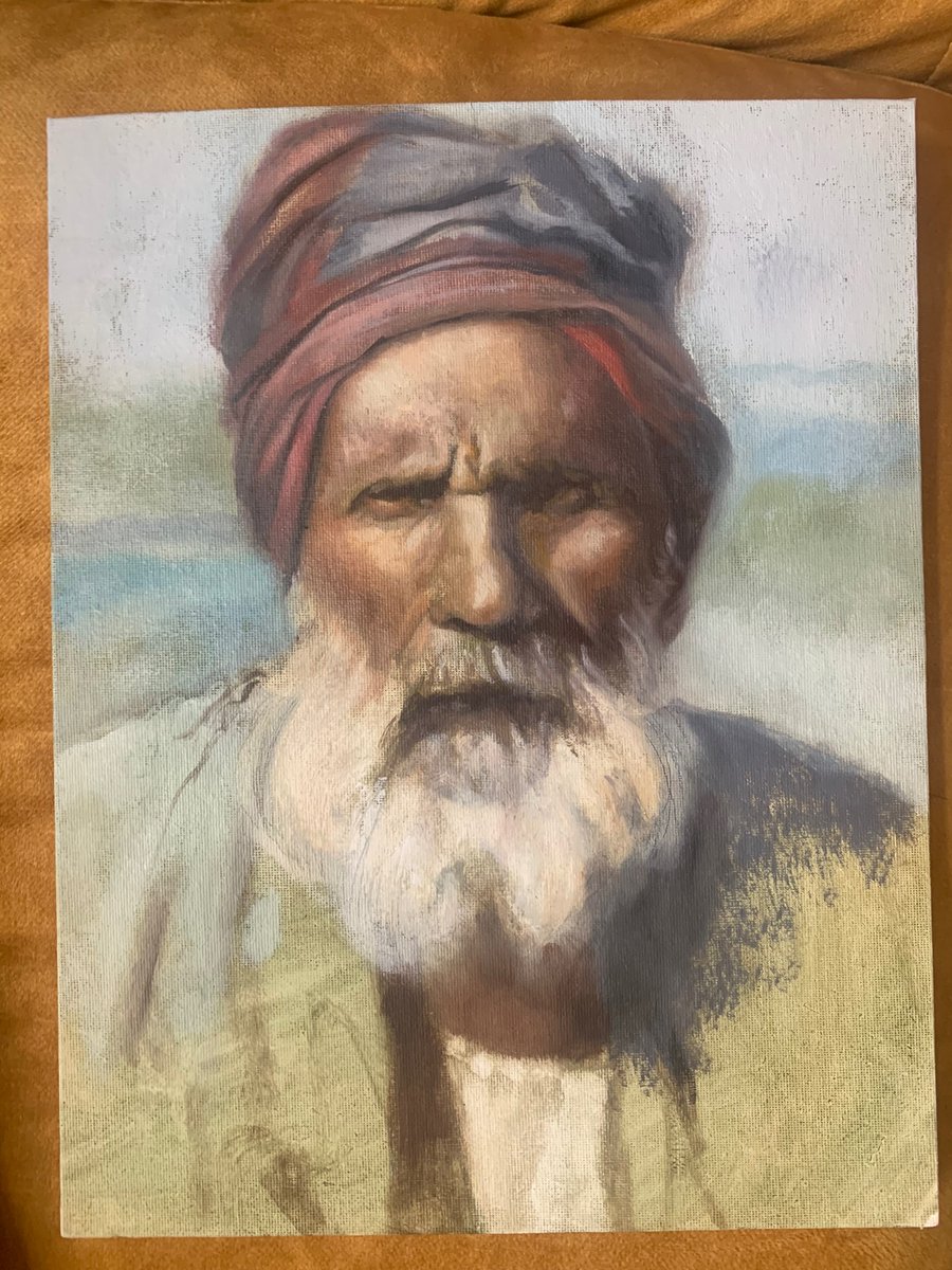 Painting practice. Oil on board.