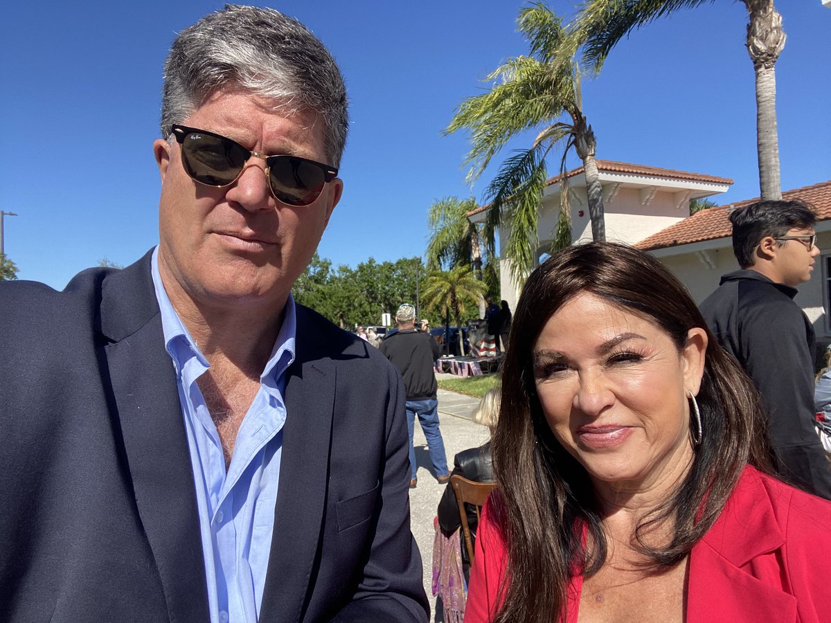 RealGeorgeWebb1's tweet photo. With Dr Jane Ruby at #UnitedForTransparency. @annvandersteel is asking for Governor DeSantis to look into hospital protocols for Remdesivir and mRNA vaccines. https://t.co/Nm9HXtYWkT