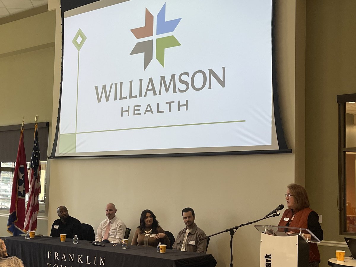 wherald's tweet photo. It’s @Franklin2morrow #FrankTalks “people to get to know” with a diverse panel today with Christopher Swafford of @bloodassurance , Tyrus Sturgis of @WilcoHeritage and @StudioTenn’s Patrick Thomas and Rachel Potter. https://t.co/ZxfuOQF8EA