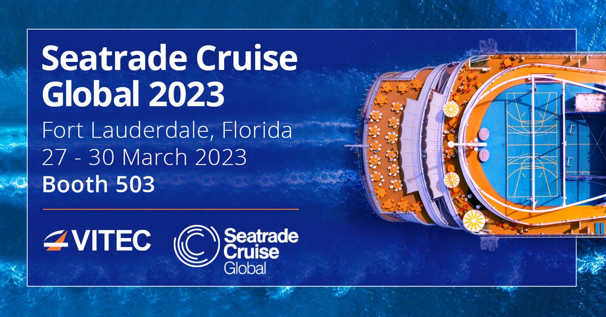 We're returning to @SeatradeCruise Global, 27 - 30 March, Fort Lauderdale, Fl. Visit us at booth 503 to see our #IPTV, #DigitalSignage & #GuestSolutions for the Cruise Industry and talk to the team. Find out more here: bit.ly/3DZs68f #cruisetech #STCGlobal