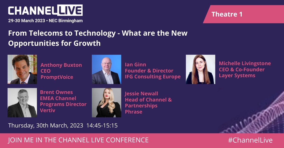 TheLayerUK's tweet photo. π£ We'll be joining @Channel_Live_'s panel discussion βFrom #Telecoms to Technology β What are the New Opportunities for Growthβ.
π
Add it to your calendar so you don't miss out β‘ https://t.co/Pqj2GMLn31
#Channellive #CHLive #CHLive23 #ICT #MSP #TheLayer #CRM #crmsoftware https://t.co/AGAMH9mnZl