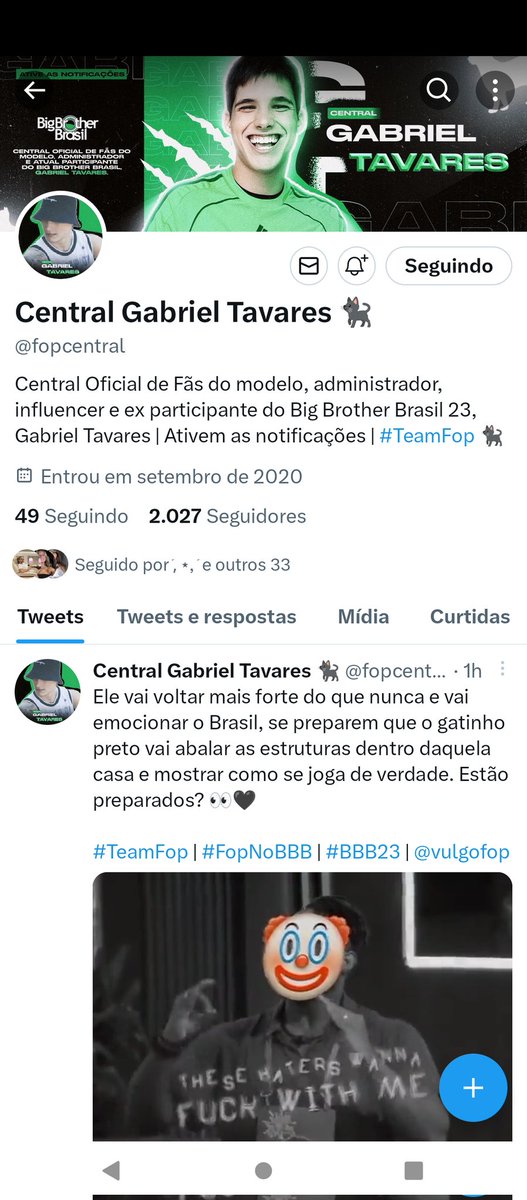 oxi pq eu tava seguindo essa desgraça? nem BBB eu tô assistindo lek