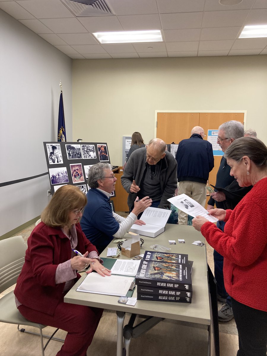 CincyPublishing's tweet image. Congratulations to Fred and Linda Hellmann for a very successful event at the Kenton County Public Library in Covington, and thank you to the Kenton County Historical Society for arranging this event at the library. Fred's story continues to inspire people to "Never Give Up."
