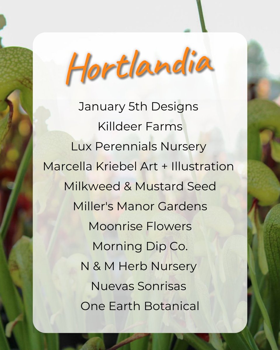 You can now get tickets to this year's event at Hortlandia.com⁠
⁠
Join us April 7th and 8th, 2023 at the Westside Commons in Hillsboro, Oregon, conveniently located on the Max Blue Line and Bus 48.⁠