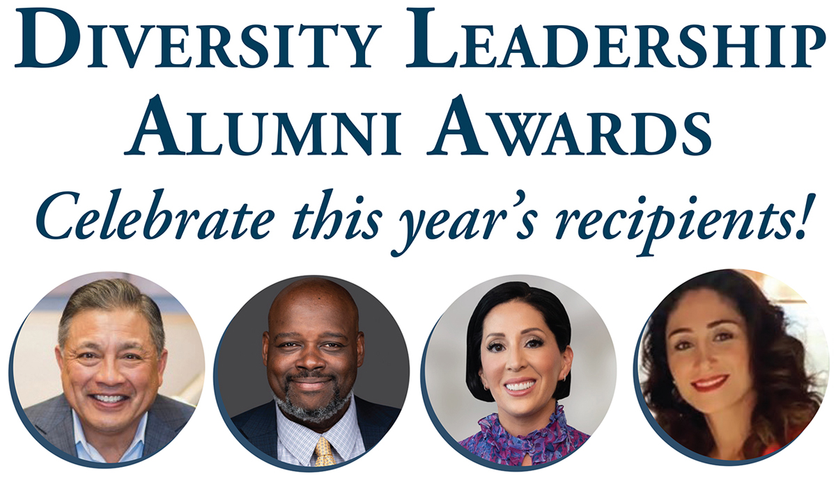 Diversity Leadership Alumni Awards, Celebrate this year’s recipients!
Anatolio B. Cruz ‘92, Jim Moye ‘99, Jessica Springsteen ‘05, and Raeka Safai ‘07 on Tuesday, March 21, 2023 at 5:30 p.m. in the Walter A. Slowinski Courtroom https://t.co/5q5tTKuUTN https://t.co/zRGJhSEl9s